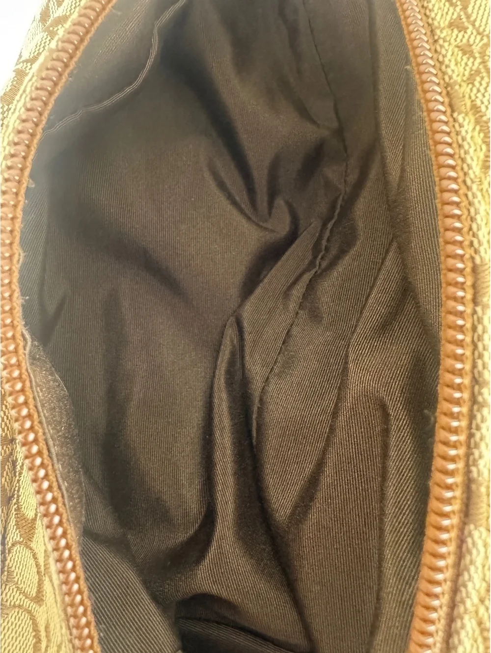 Vintage Coach Signature Canvas Double Zip Dopp Kit Toiletry Travel Bag